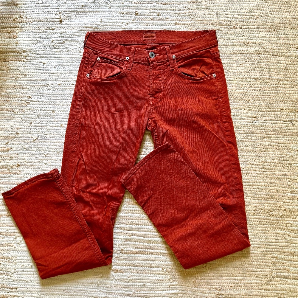mens Hudson Jeans salmon colored denim jeans size 29